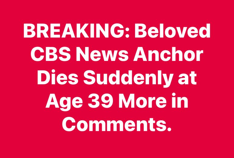 Beloved CBS News Anchor Chauncy Glover Di*s Suddenly at Age 39