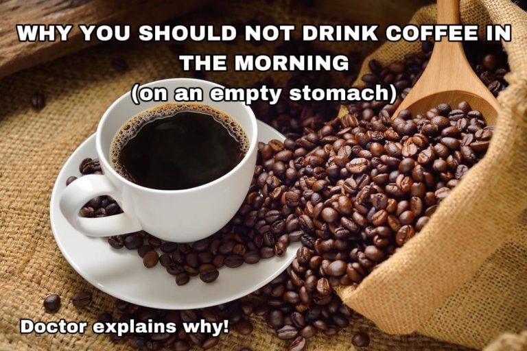 ‼️DO NOT DRINK COFFEE ON AN EMPTY STOMACH IN THE MORNING‼️