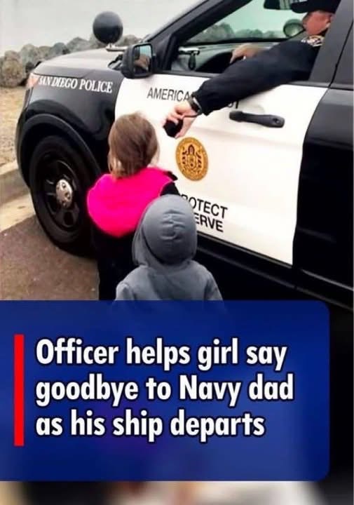 (VIDEO)Officer helps girl say