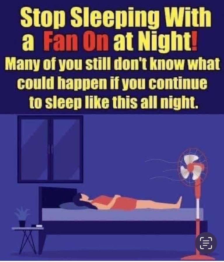 Why using a fan at night can disrupt your sleep