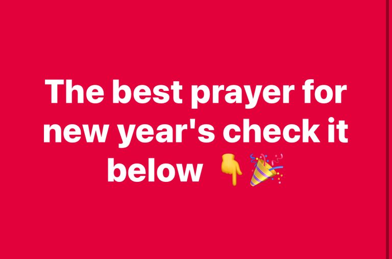 New Year’s Prayer