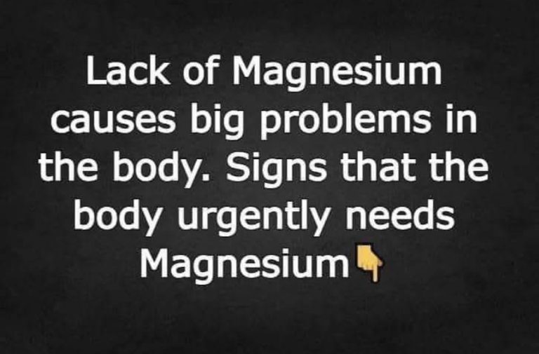 -Magnesium deficiency has serious negative effects on the body. signs that the body needs magnesium immediately