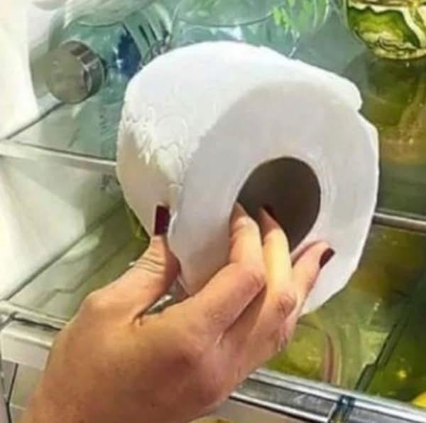 If you find a roll of toilet paper in