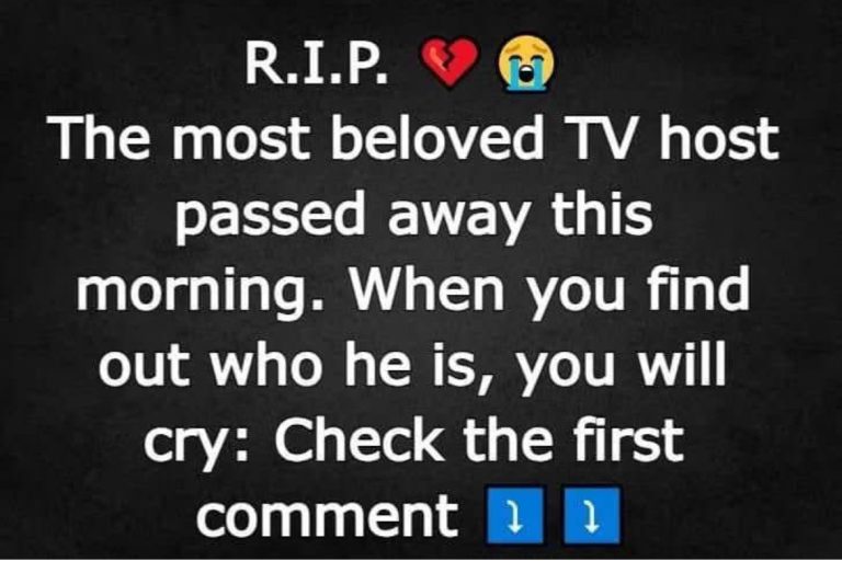 The most beloved television host passed away this morning.