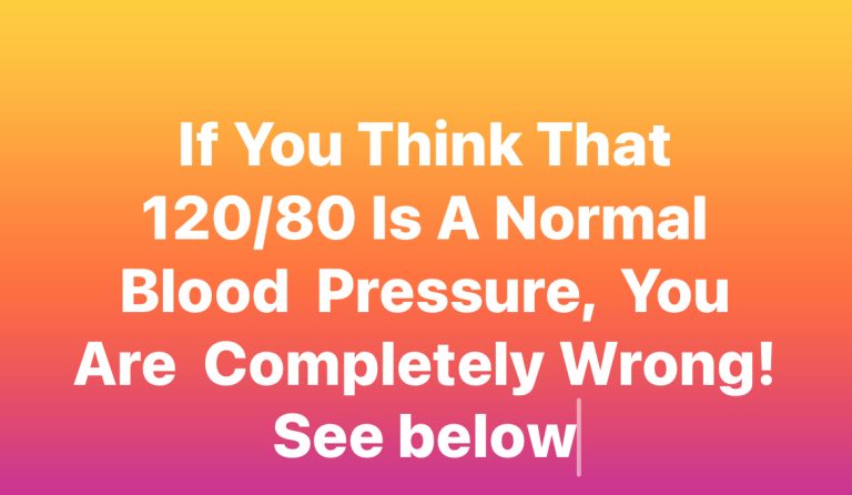 If You Think That 120/80 Is a…
