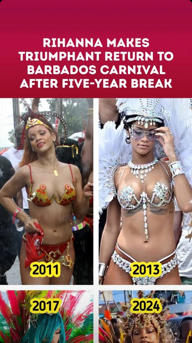 Rihanna Makes Triumphant Return to Barbados Carnival After Five-Year Break!!