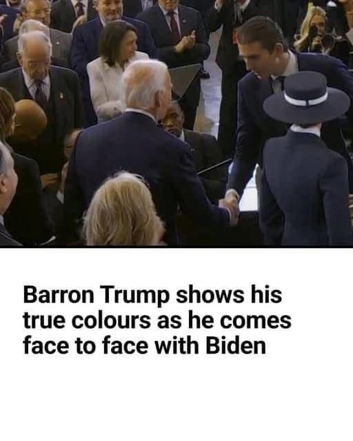 Barron Trump shows his true colours…