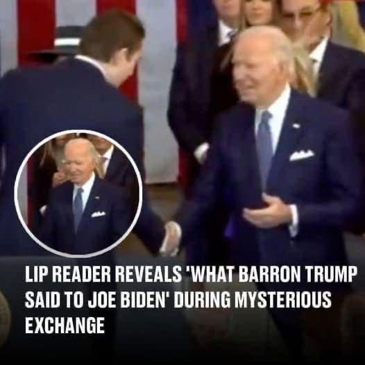 “What Barron Trump Said To Joe Biden”!!