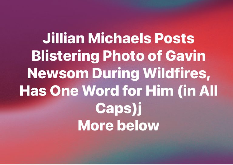 Jillian Michaels Posts Blistering Photo of!!