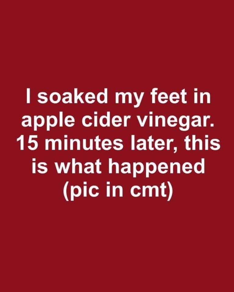 Soaking Feet in Apple Cider Vinegar Results!