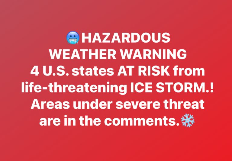 4 US States Under Threat from!