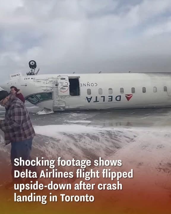 Startling footage captures a Delta Airlines  !