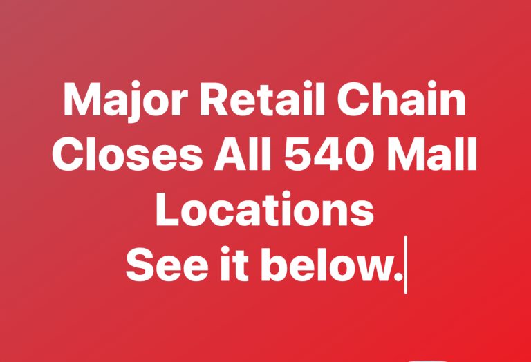 Major Retail Chain Closes