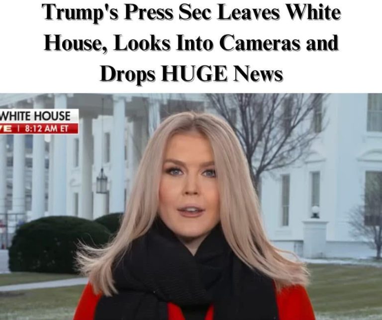UNCATEGORIZED Trump’s Press Secretary Leaves White House…