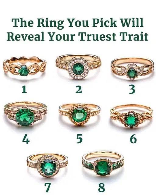 Your Truest Trait Based On The Ring That You Pick!