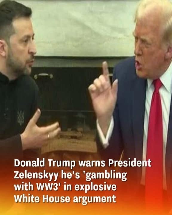 During a heated exchange at the White House…