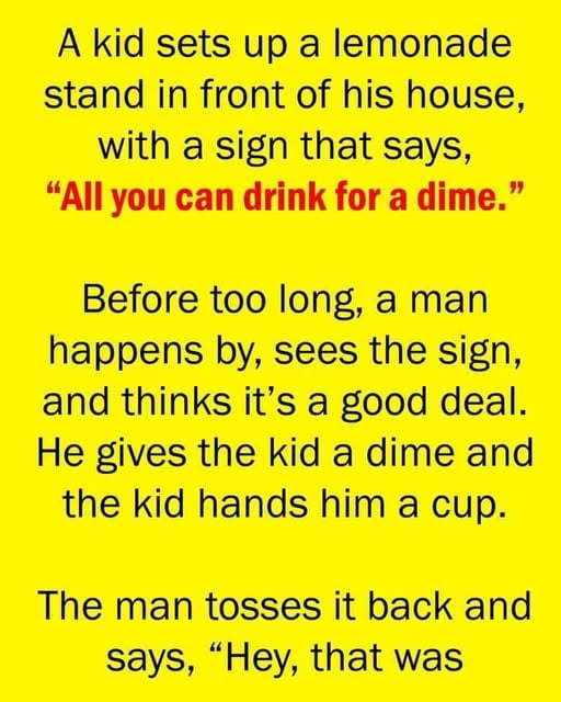 Kids lemonade stand