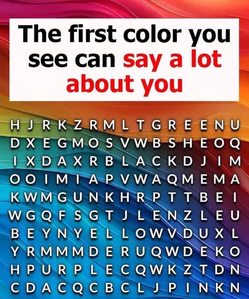 First color you see can say a lot about you