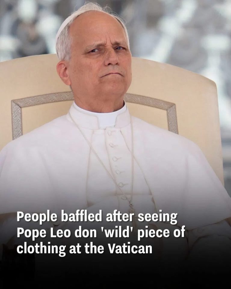 People baffled after seeing Pope Leo don ‘wild’ piece of clothing at the Vatican