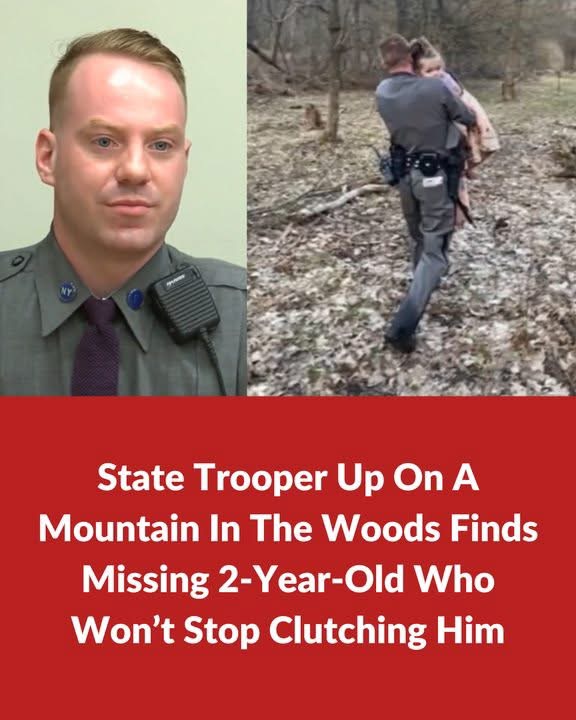 State Trooper Up On A Mountain In The Woods Finds Missing 2-Year-Old Who Won’t Stop Clutching HimM