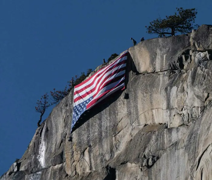 Yosemite Visitors Notice Unusual American Flag Placement