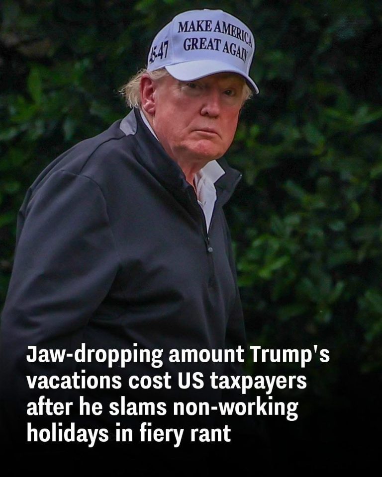Eye-watering total of Trump’s getaways paid by taxpayers following his angry attack on vacation days