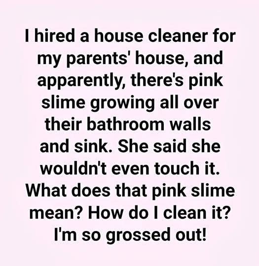 The Meaning Behind Pink Slime in Your Bathroom