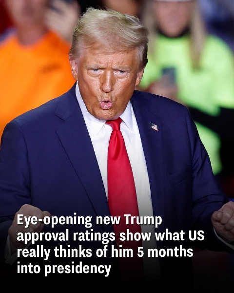 New Trump approval ratings reveal how Americans truly feel about him five months into his presidency