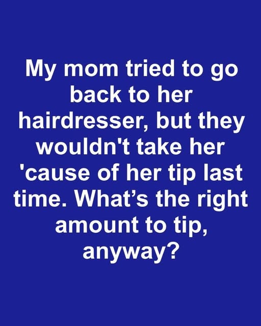What amount counts as a generous tip at hair salons?