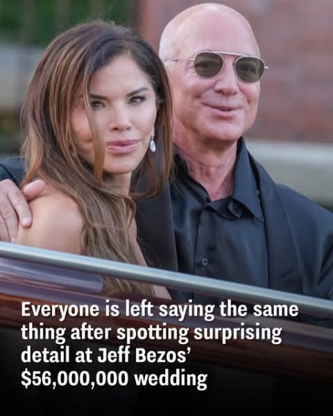 After noticing a surprising detail at Jeff Bezos’ $56 million wedding, everyone had the same reaction.