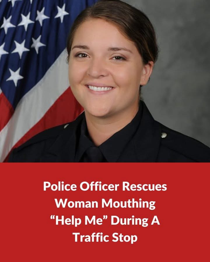 Police Officer Rescues Woman Mouthing “Help Me” During A Traffic Stop