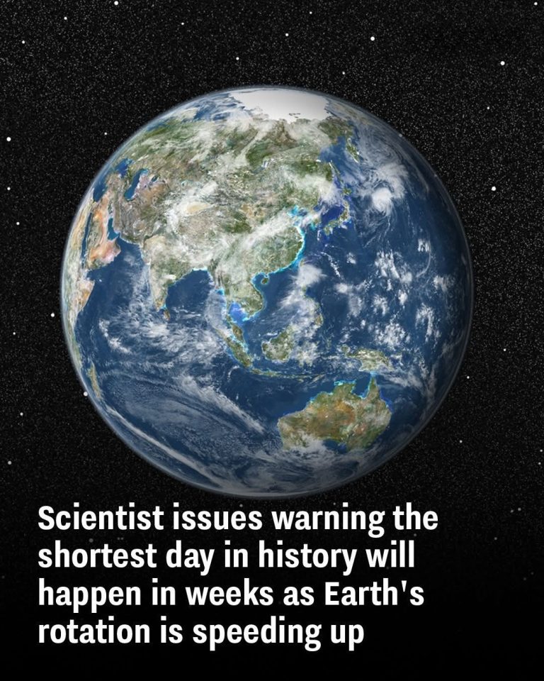 Scientist issues warning the shortest day in history will happen in weeks as Earth’s rotation is speeding up