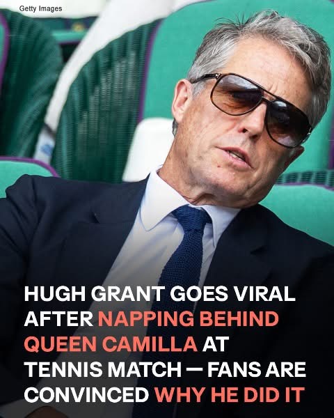 Hugh Grant Spotted Sleeping at Tennis Match – Fans Weigh In on What Happened