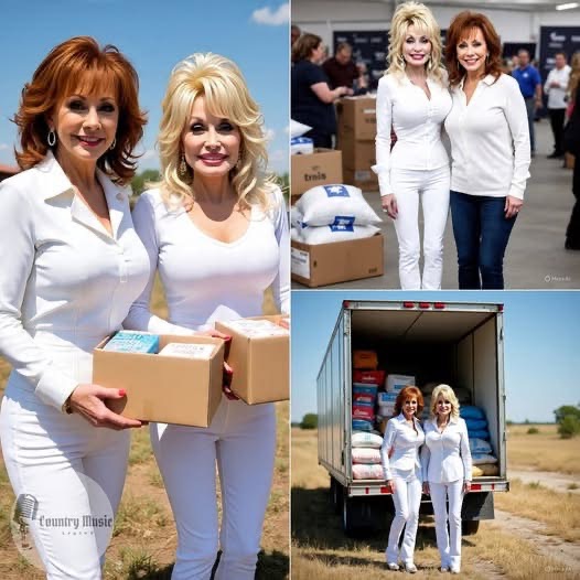 In a flood-ravaged Texas town, Dolly and Reba arrived unannounced and changed everything with just a few supplies