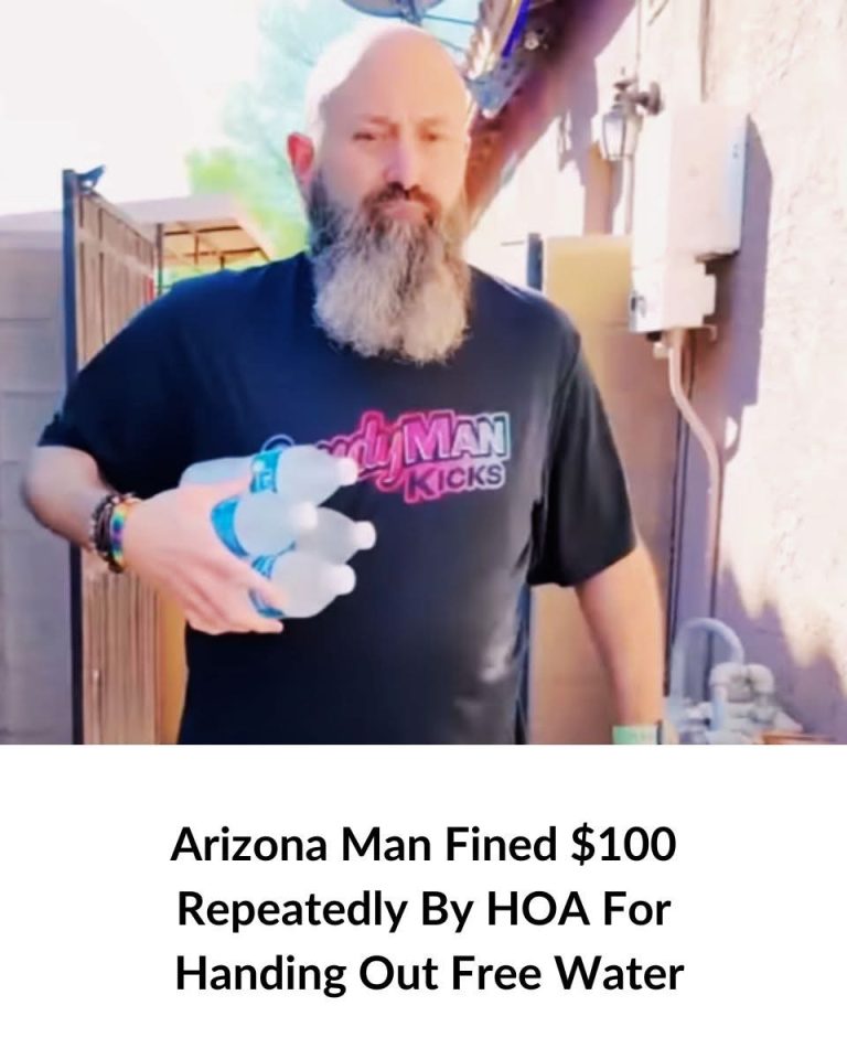 Arizona Man Fined $100 Repeatedly By HOA For Free Water Vi0.lat.ion