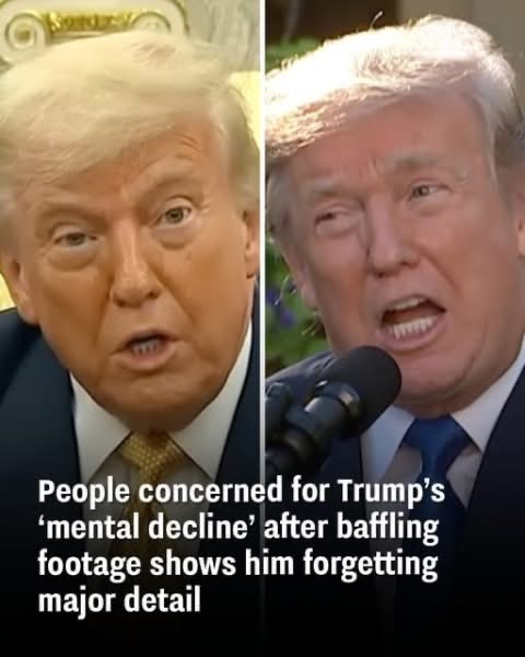 Baffling footage sparks worries about Trump’s mental decline after he misses an important point
