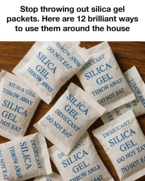 Don’t toss those silica gel packets—try these 12 clever uses for them at home.