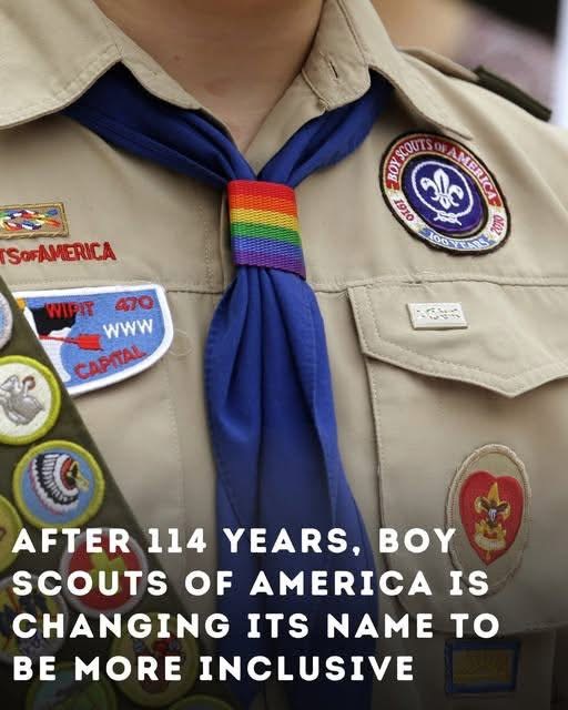 The Boy Scouts of America are changing their name after 114 years to promote greater inclusivity