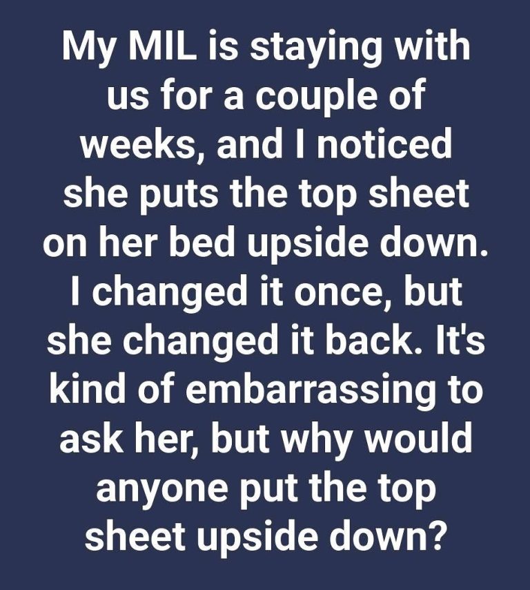 The Logic Behind Putting a Top Sheet Upside Down