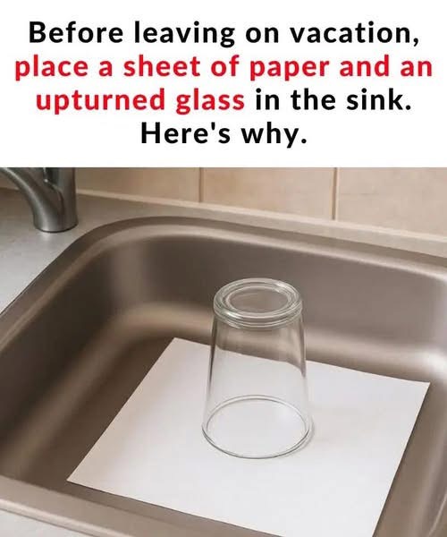 Here’s why you should always leave an upturned glass