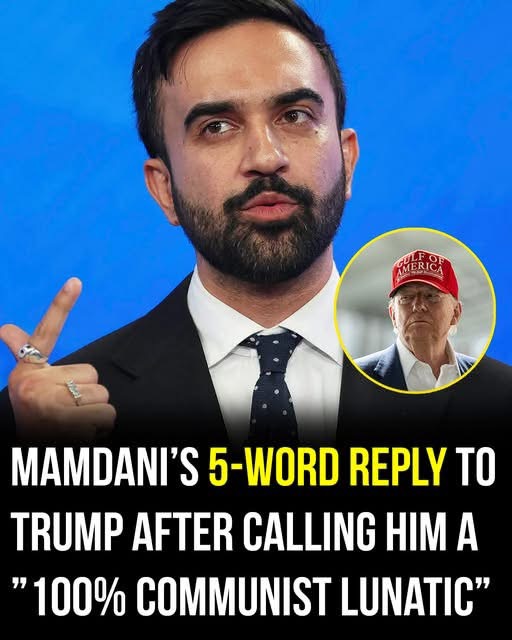 After being called a ‘communist lunatic,’ Zohran Mamdani replies to Trump in five words