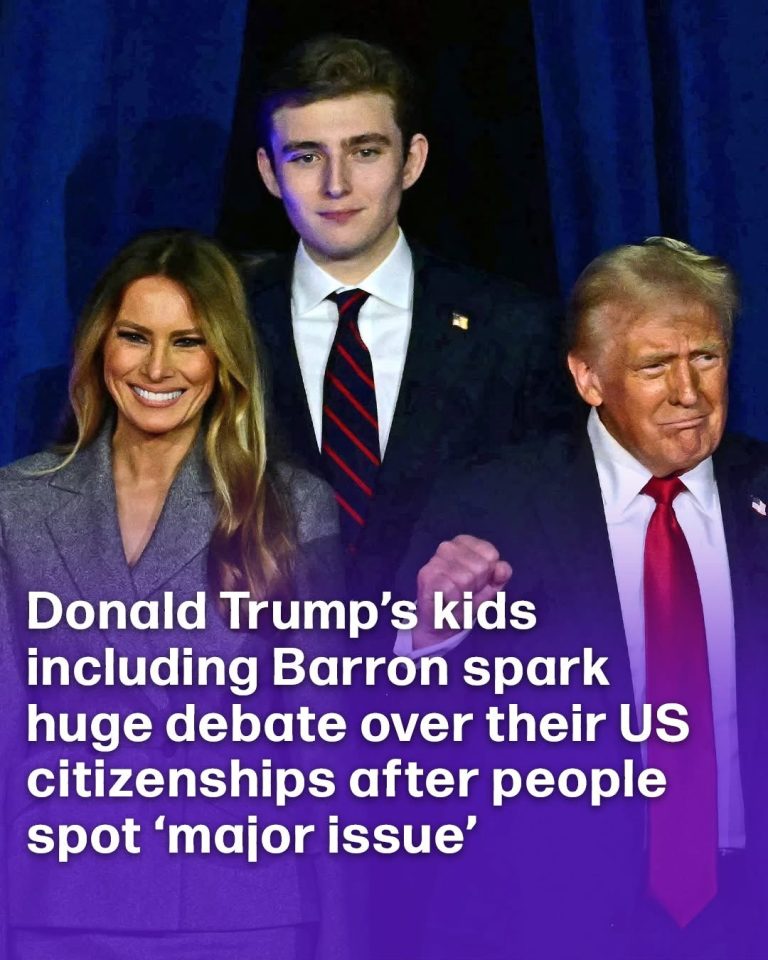 Trump’s children, including Barron, spark controversy after viewers spot a significant citizenship concern.