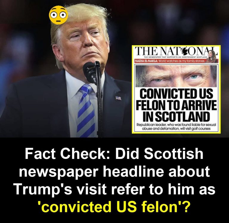 Trump Called ‘Convicted Felon’ In Blunt Scottish Newspaper Headline