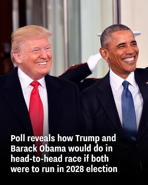 A new poll shows how Trump and Obama would fare in a potential 2028 showdown