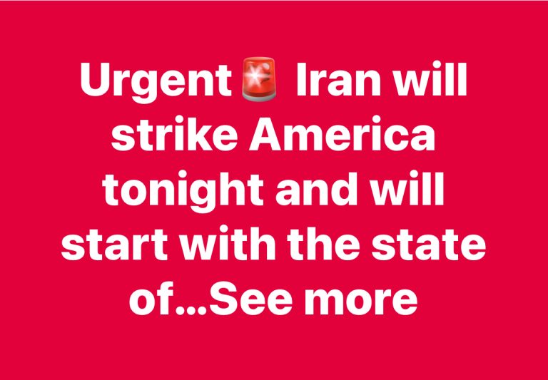 Urgent Iran will strike America tonight and will start with the state of…See more