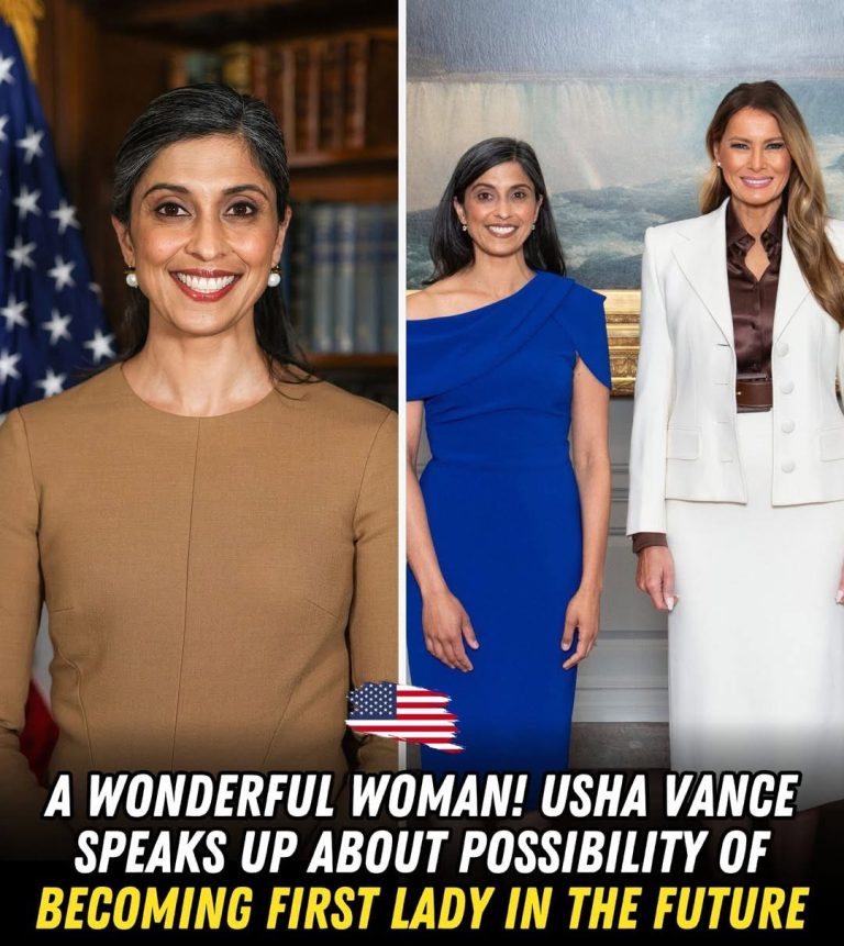 Usha Vance shares insights on motherhood, her role as Second Lady, and addresses the First Lady question