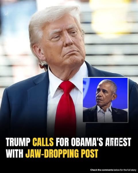 Trump shares an AI-generated video showing Obama’s ar.re.st, sparking public outrage.