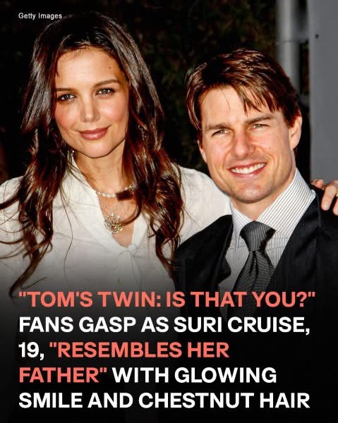 Katie Holmes’ daughter visits her on set, amazing fans with how much she looks like her father, Tom Cruise