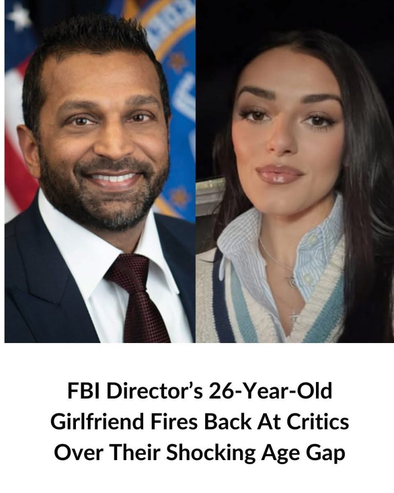 FBI Director’s 26-Year-Old Girlfriend Fires Back At Critics Over Their Sh0cking 19-Year Age Gap