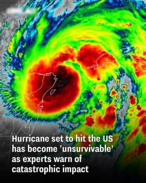 Hurricane set to hit the US has become ‘unsurvivable’
